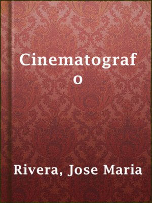 cover image of Cinematografo